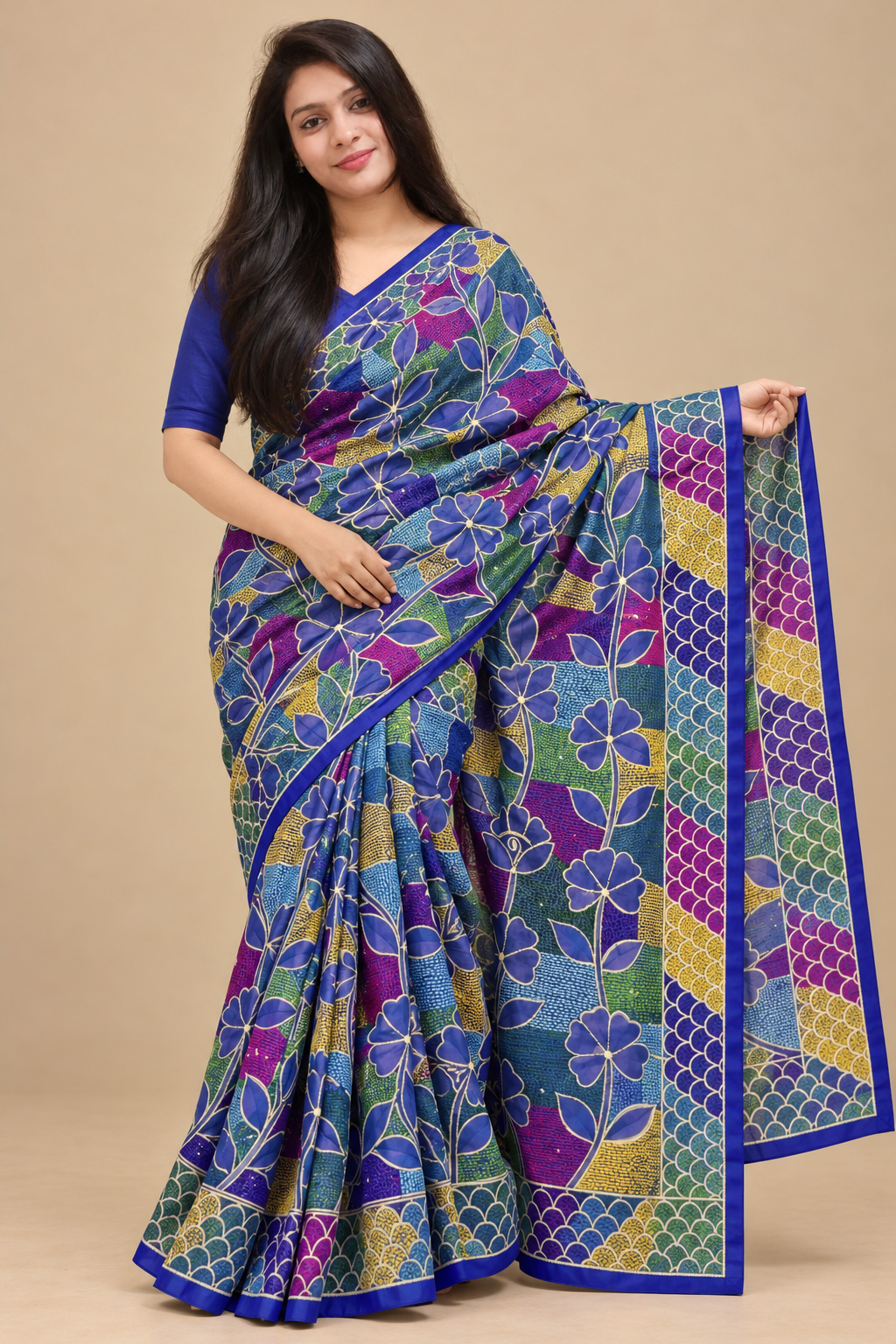 main_blue Rajshahi Semi Balaka Silk