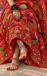Kantha Stiched Silk Saree - Image 4